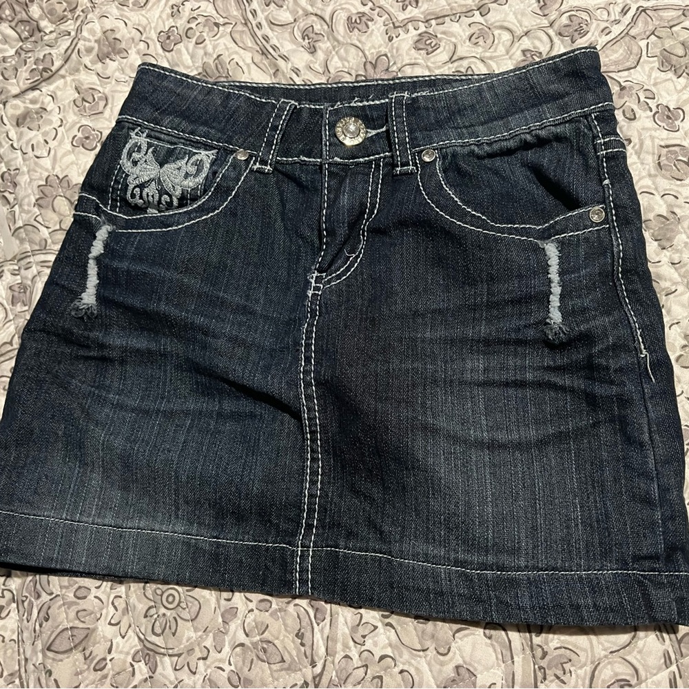 Mini Jean Skirt